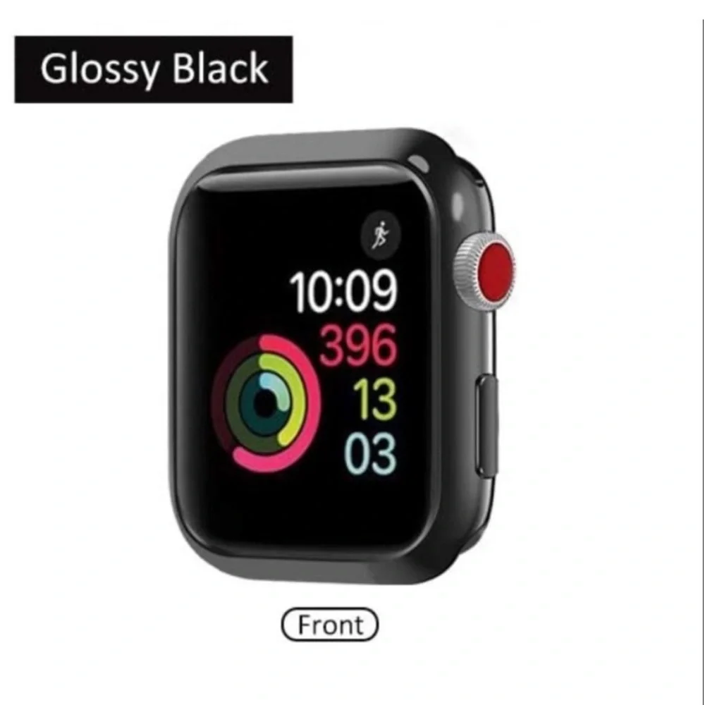 New Unisex Black Glossy Apple Watch Bumper Case for 40mm
